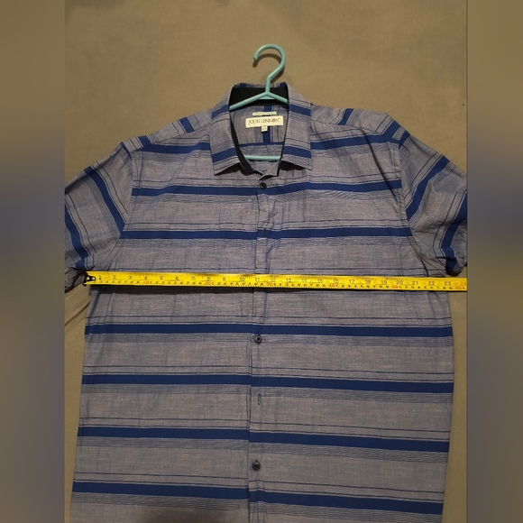 John Lennon brand Men's Blue Striped Shirt - Picture 6 of 6